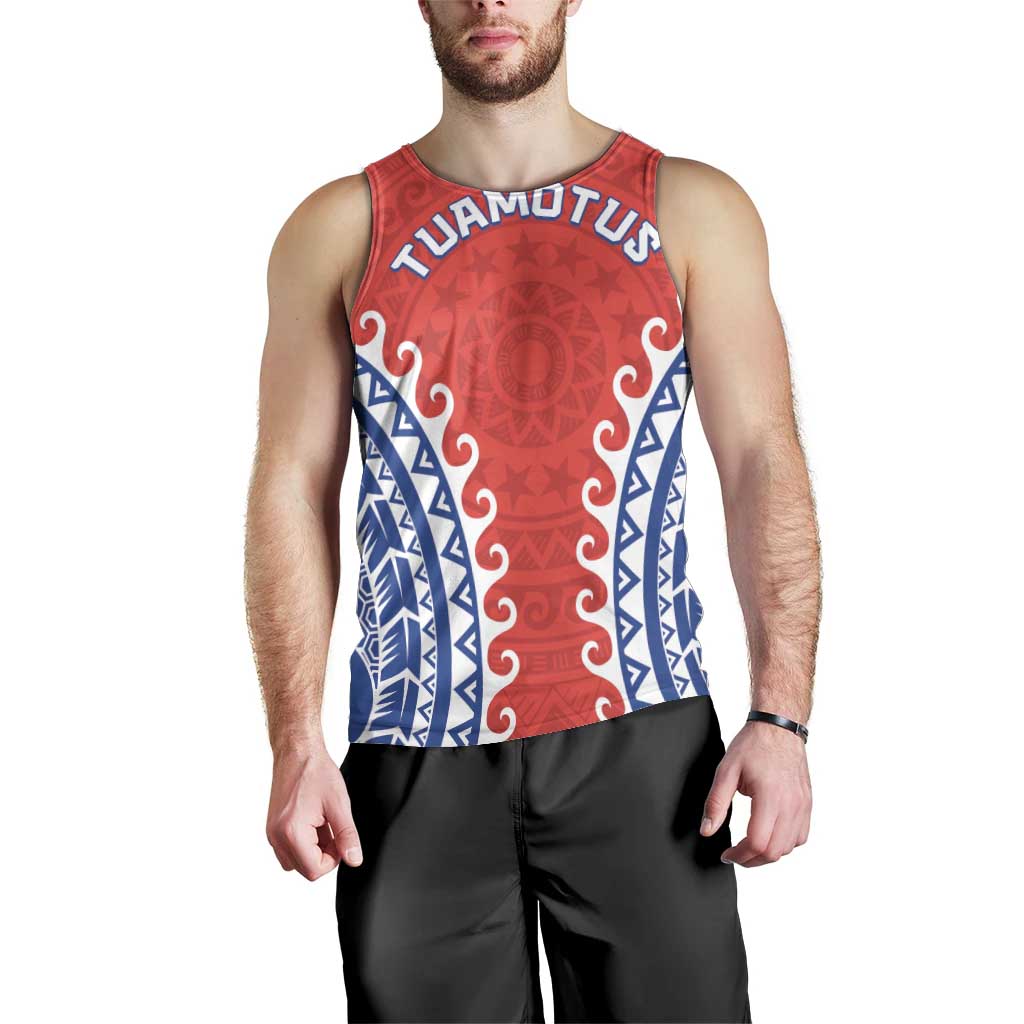 Custom Tuamotu Archipelago Men Tank Top Polynesian Tribal Tattoo LT05 - Polynesian Pride