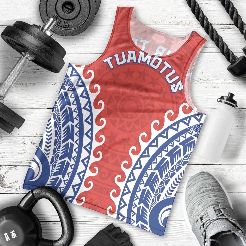 Custom Tuamotu Archipelago Men Tank Top Polynesian Tribal Tattoo LT05 - Polynesian Pride