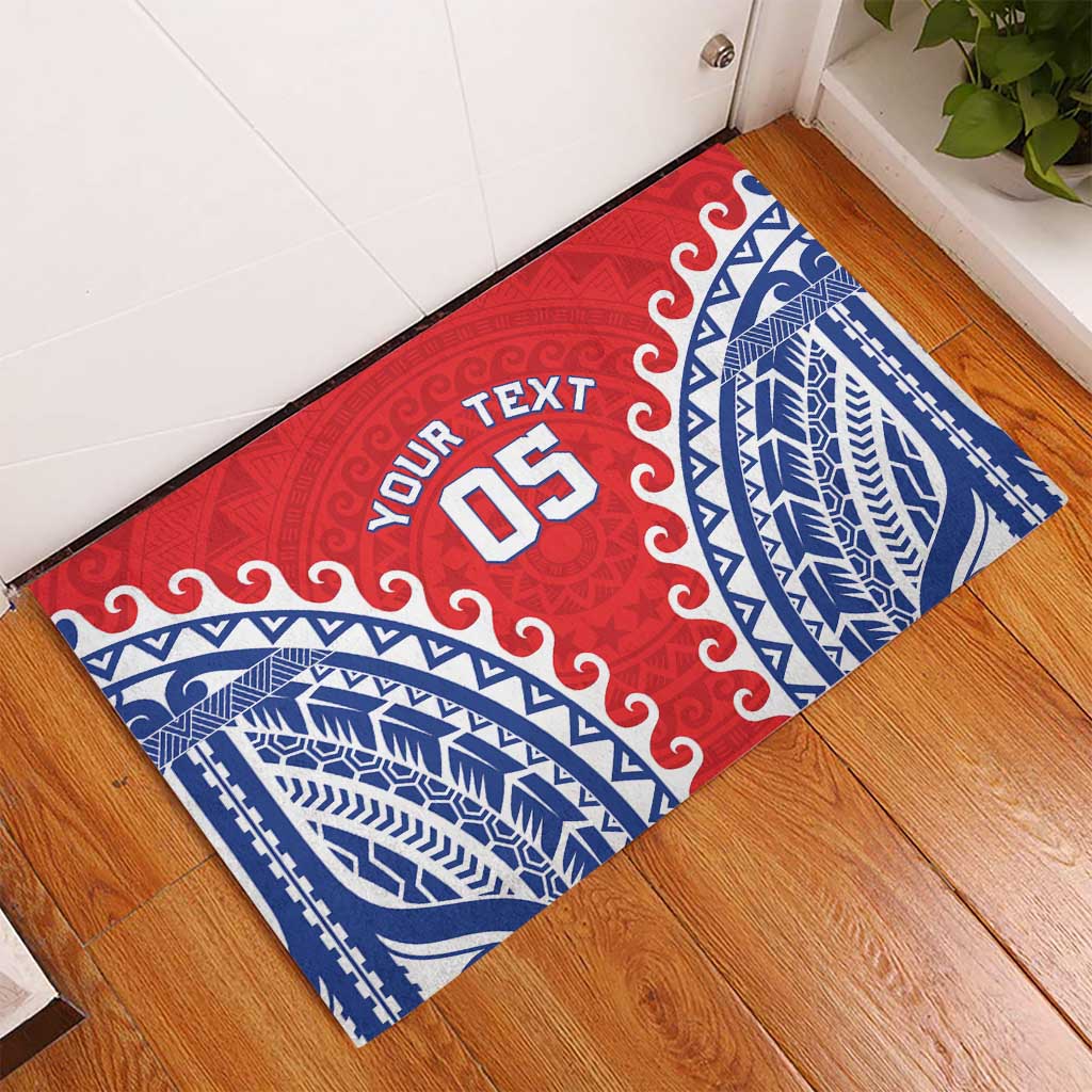 Custom Tuamotu Archipelago Rubber Doormat Polynesian Tribal Tattoo LT05 - Polynesian Pride