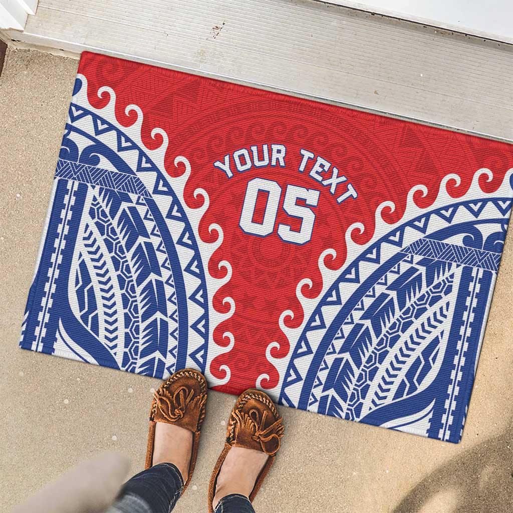 Custom Tuamotu Archipelago Rubber Doormat Polynesian Tribal Tattoo LT05 - Polynesian Pride