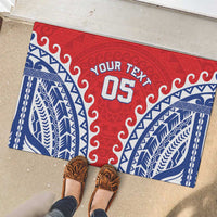 Custom Tuamotu Archipelago Rubber Doormat Polynesian Tribal Tattoo LT05 - Polynesian Pride