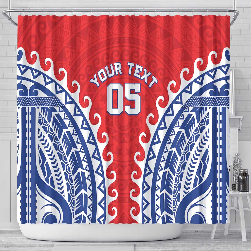 Custom Tuamotu Archipelago Shower Curtain Polynesian Tribal Tattoo LT05 - Polynesian Pride