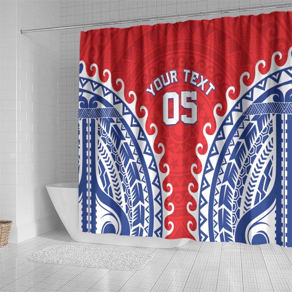 Custom Tuamotu Archipelago Shower Curtain Polynesian Tribal Tattoo LT05 - Polynesian Pride