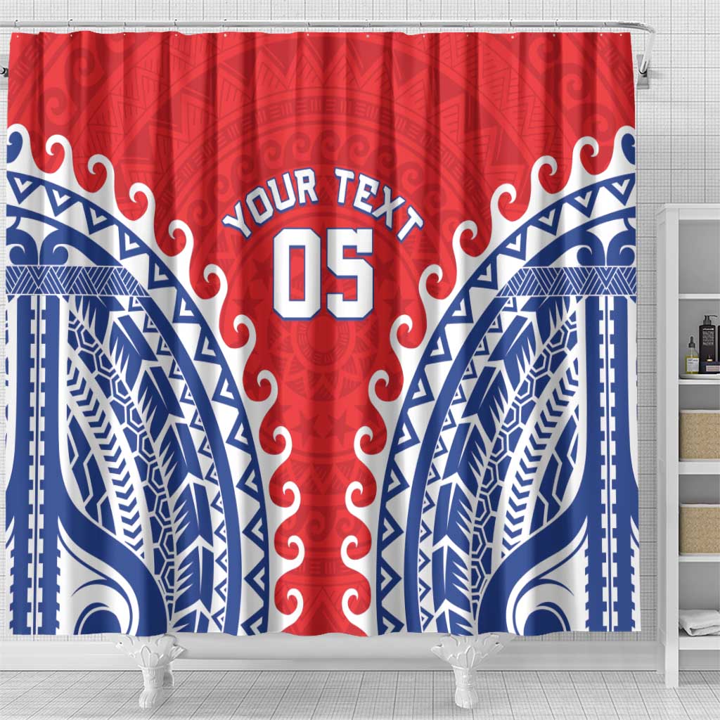 Custom Tuamotu Archipelago Shower Curtain Polynesian Tribal Tattoo LT05 - Polynesian Pride