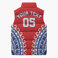 Custom Tuamotu Archipelago Sleeveless Puffer Jacket Polynesian Tribal Tattoo LT05 - Polynesian Pride