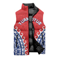 Custom Tuamotu Archipelago Sleeveless Puffer Jacket Polynesian Tribal Tattoo LT05 - Polynesian Pride