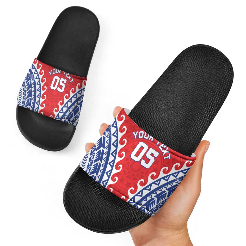 Custom Tuamotu Archipelago Slide Sandals Polynesian Tribal Tattoo LT05 - Polynesian Pride