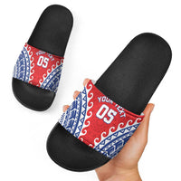 Custom Tuamotu Archipelago Slide Sandals Polynesian Tribal Tattoo LT05 - Polynesian Pride