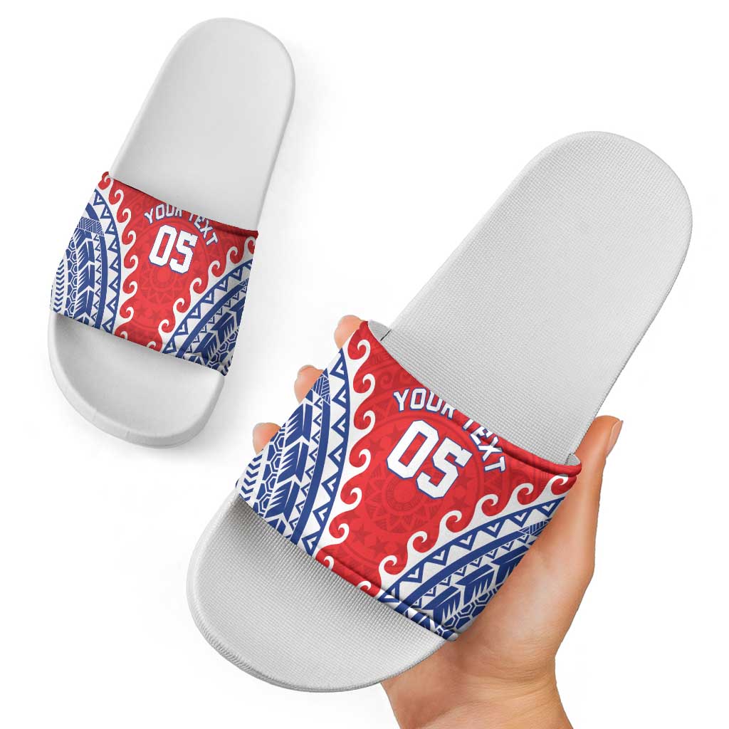 Custom Tuamotu Archipelago Slide Sandals Polynesian Tribal Tattoo LT05 - Polynesian Pride