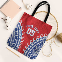 Custom Tuamotu Archipelago Tote Bag Polynesian Tribal Tattoo LT05 Black Strap One Size Red - Polynesian Pride