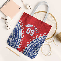 Custom Tuamotu Archipelago Tote Bag Polynesian Tribal Tattoo LT05 White Strap One Size Red - Polynesian Pride