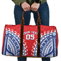 Custom Tuamotu Archipelago Travel Bag Polynesian Tribal Tattoo LT05 Red - Polynesian Pride