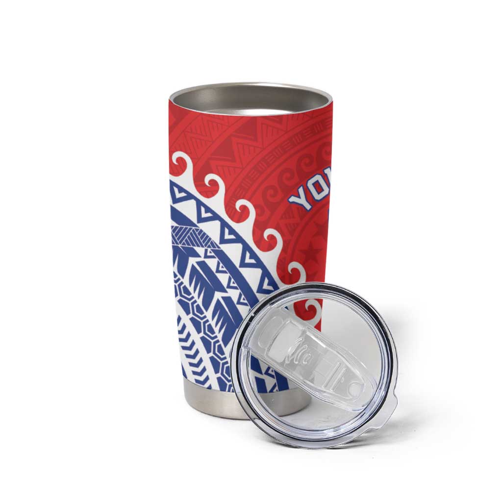 Custom Tuamotu Archipelago Tumbler Cup Polynesian Tribal Tattoo LT05 - Polynesian Pride