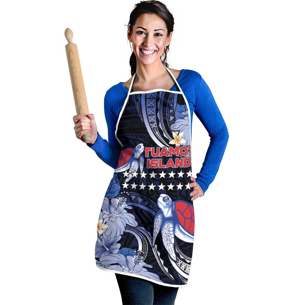 Tuamotu Islands Apron Polynesian Pattern With Turtle LT05 - Polynesian Pride