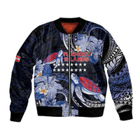 Tuamotu Islands Bomber Jacket Polynesian Pattern With Turtle LT05 Unisex Black - Polynesian Pride