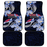 Tuamotu Islands Car Mats Polynesian Pattern With Turtle LT05 - Polynesian Pride