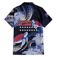 Tuamotu Islands Hawaiian Shirt Polynesian Pattern With Turtle LT05 - Polynesian Pride