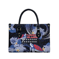 Tuamotu Islands Leather Bag Polynesian Pattern With Turtle LT05 - Polynesian Pride