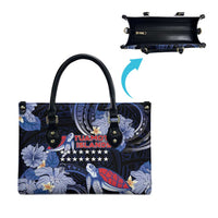 Tuamotu Islands Leather Bag Polynesian Pattern With Turtle LT05 - Polynesian Pride