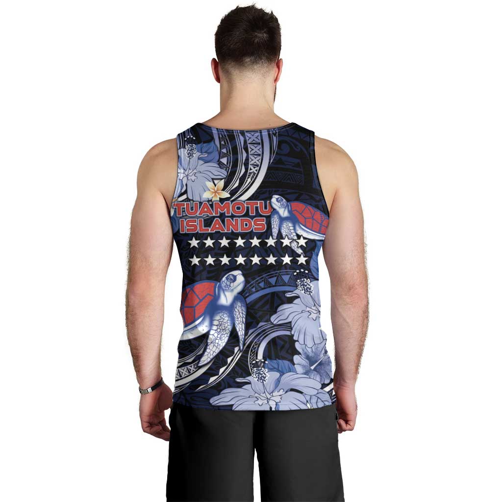 Tuamotu Islands Men Tank Top Polynesian Pattern With Turtle LT05 - Polynesian Pride
