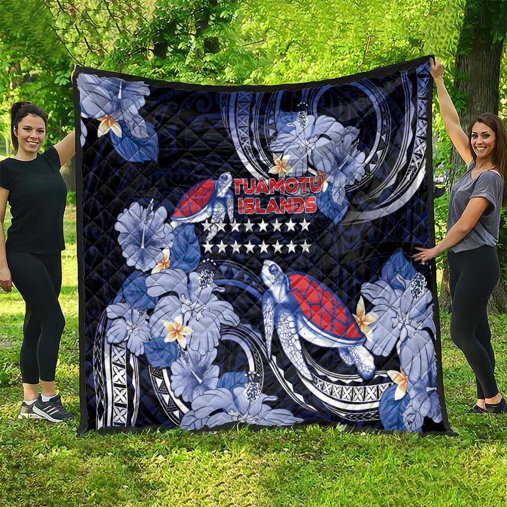 Tuamotu Islands Quilt Polynesian Pattern With Turtle LT05 - Polynesian Pride