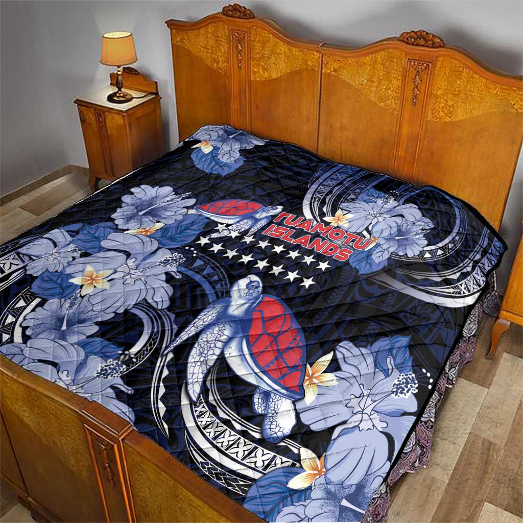 Tuamotu Islands Quilt Polynesian Pattern With Turtle LT05 - Polynesian Pride