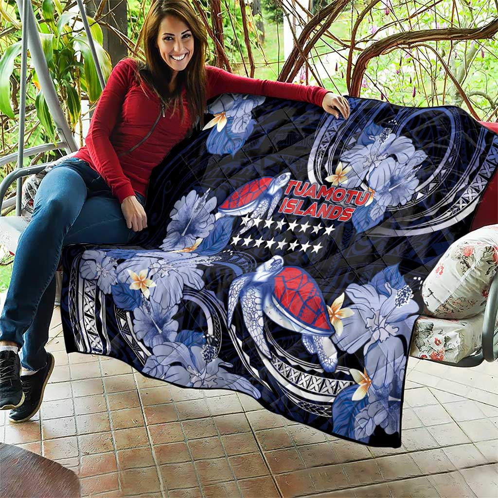 Tuamotu Islands Quilt Polynesian Pattern With Turtle LT05 - Polynesian Pride