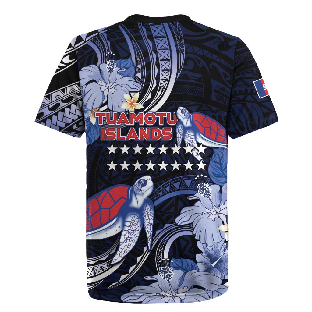 Tuamotu Islands Rugby Jersey Polynesian Pattern With Turtle LT05 - Polynesian Pride