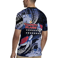 Tuamotu Islands Rugby Jersey Polynesian Pattern With Turtle LT05 - Polynesian Pride