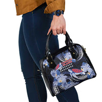 Tuamotu Islands Shoulder Handbag Polynesian Pattern With Turtle LT05 - Polynesian Pride