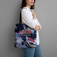 Tuamotu Islands Tote Bag Polynesian Pattern With Turtle LT05 - Polynesian Pride