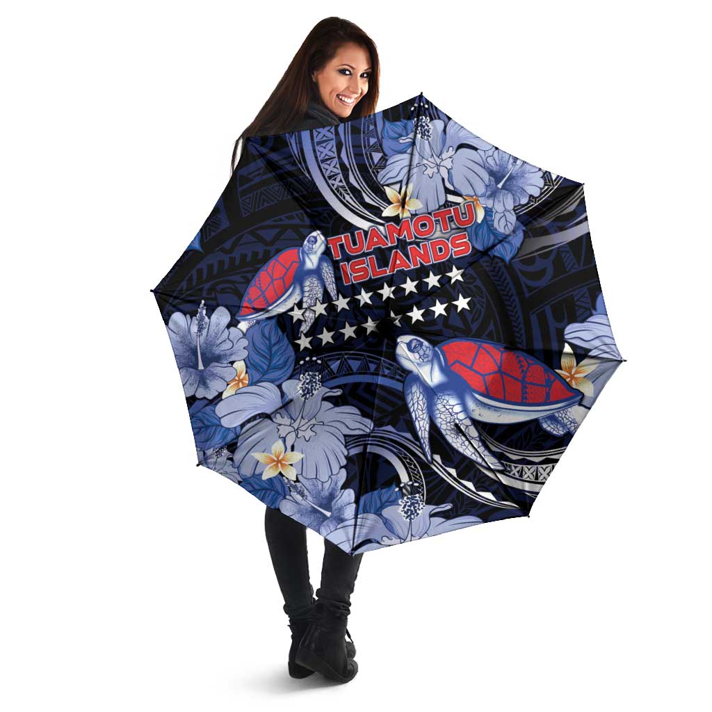 Tuamotu Islands Umbrella Polynesian Pattern With Turtle LT05 - Polynesian Pride