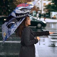 Tuamotu Islands Umbrella Polynesian Pattern With Turtle LT05 - Polynesian Pride