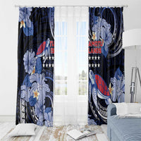 Tuamotu Islands Window Curtain Polynesian Pattern With Turtle LT05 - Polynesian Pride