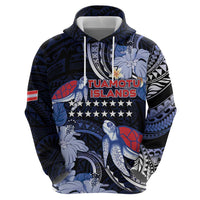 Tuamotu Islands Zip Hoodie Polynesian Pattern With Turtle LT05 - Polynesian Pride