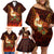 Samoa Siva Afi Festival Family Matching Off Shoulder Short Dress and Hawaiian Shirt Fire Knife Dancing LT05 - Polynesian Pride