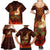 Samoa Siva Afi Festival Family Matching Summer Maxi Dress and Hawaiian Shirt Fire Knife Dancing LT05 - Polynesian Pride