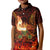 Samoa Siva Afi Festival Kid Polo Shirt Fire Knife Dancing LT05 Kid Green - Polynesian Pride