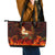 Samoa Siva Afi Festival Leather Tote Bag Fire Knife Dancing