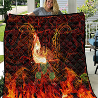 Samoa Siva Afi Festival Quilt Fire Knife Dancing LT05 Green - Polynesian Pride