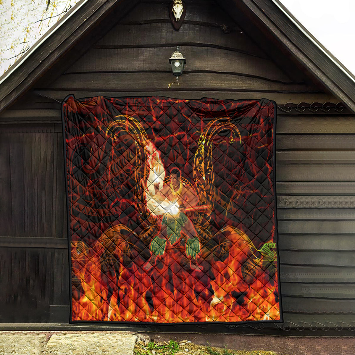 Samoa Siva Afi Festival Quilt Fire Knife Dancing LT05 - Polynesian Pride