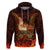 Samoa Siva Afi Festival Zip Hoodie Fire Knife Dancing LT05 Pullover Hoodie Green - Polynesian Pride