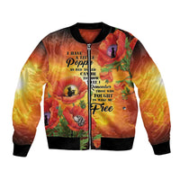 ANZAC Day Red Poppy Bomber Jacket Honoring The ANZAC Spirit LT05 Unisex Orange - Polynesian Pride