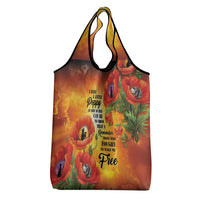 ANZAC Day Red Poppy Grocery Bag Honoring The ANZAC Spirit LT05 - Polynesian Pride
