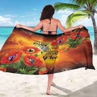 ANZAC Day Red Poppy Sarong Honoring The ANZAC Spirit LT05 - Polynesian Pride