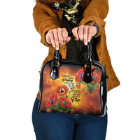 ANZAC Day Red Poppy Shoulder Handbag Honoring The ANZAC Spirit LT05 One Size Orange - Polynesian Pride