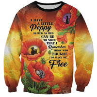 ANZAC Day Red Poppy Sweatshirt Honoring The ANZAC Spirit LT05 Unisex Orange - Polynesian Pride