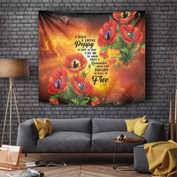 ANZAC Day Red Poppy Tapestry Honoring The ANZAC Spirit LT05 Orange - Polynesian Pride