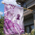 Aotearoa Maori Wahine Garden Flag Fantail Bird Purple Gold Marble