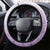 Aotearoa Maori Wahine Steering Wheel Cover Fantail Bird Purple Gold Marble